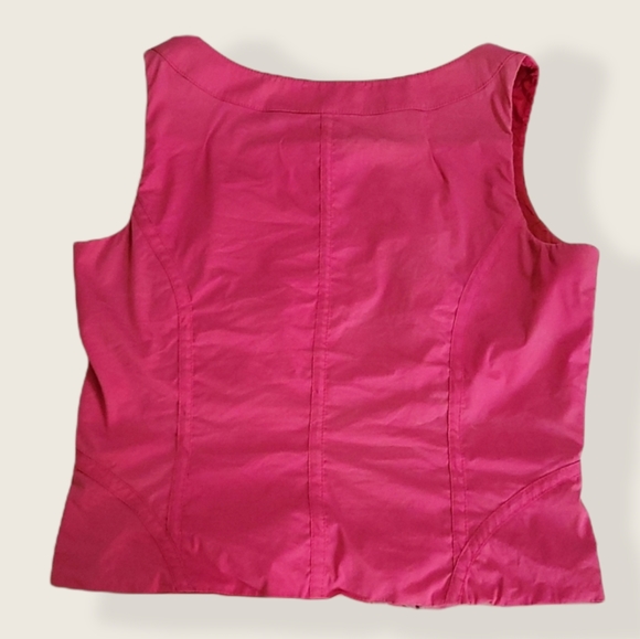 Karen Millen Zip Up Pink Sleeveless Top - Picture 10 of 14